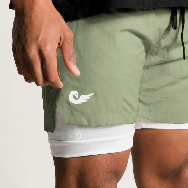 Lightweight Pro 5 Liner Shorts - Sage Green – The Pure Bred