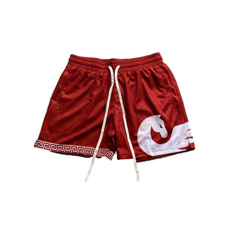 Mesh Shorts - Crimson