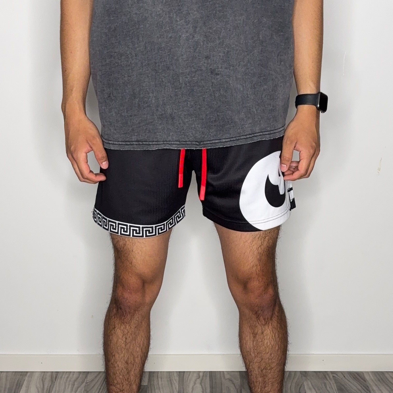 BLACK MESH SHORTS