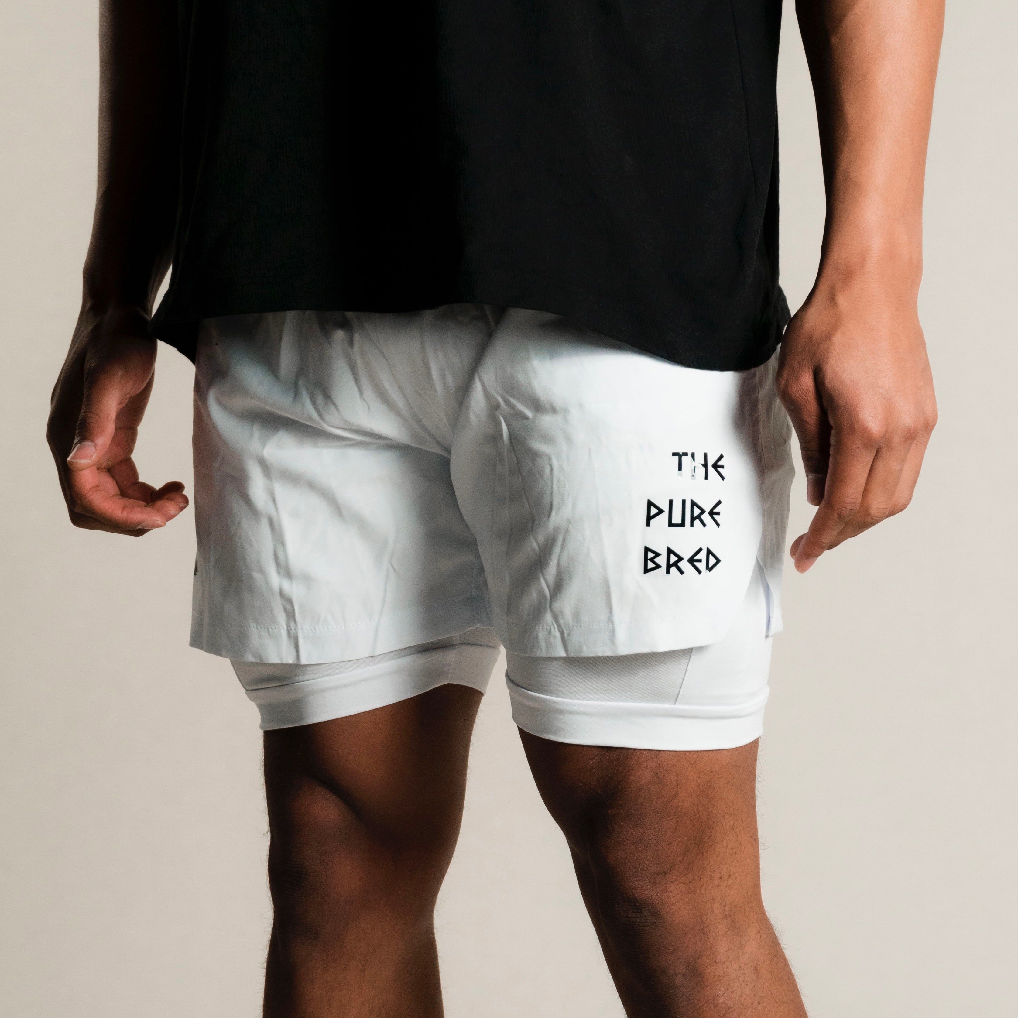 WHITE LINER SHORTS