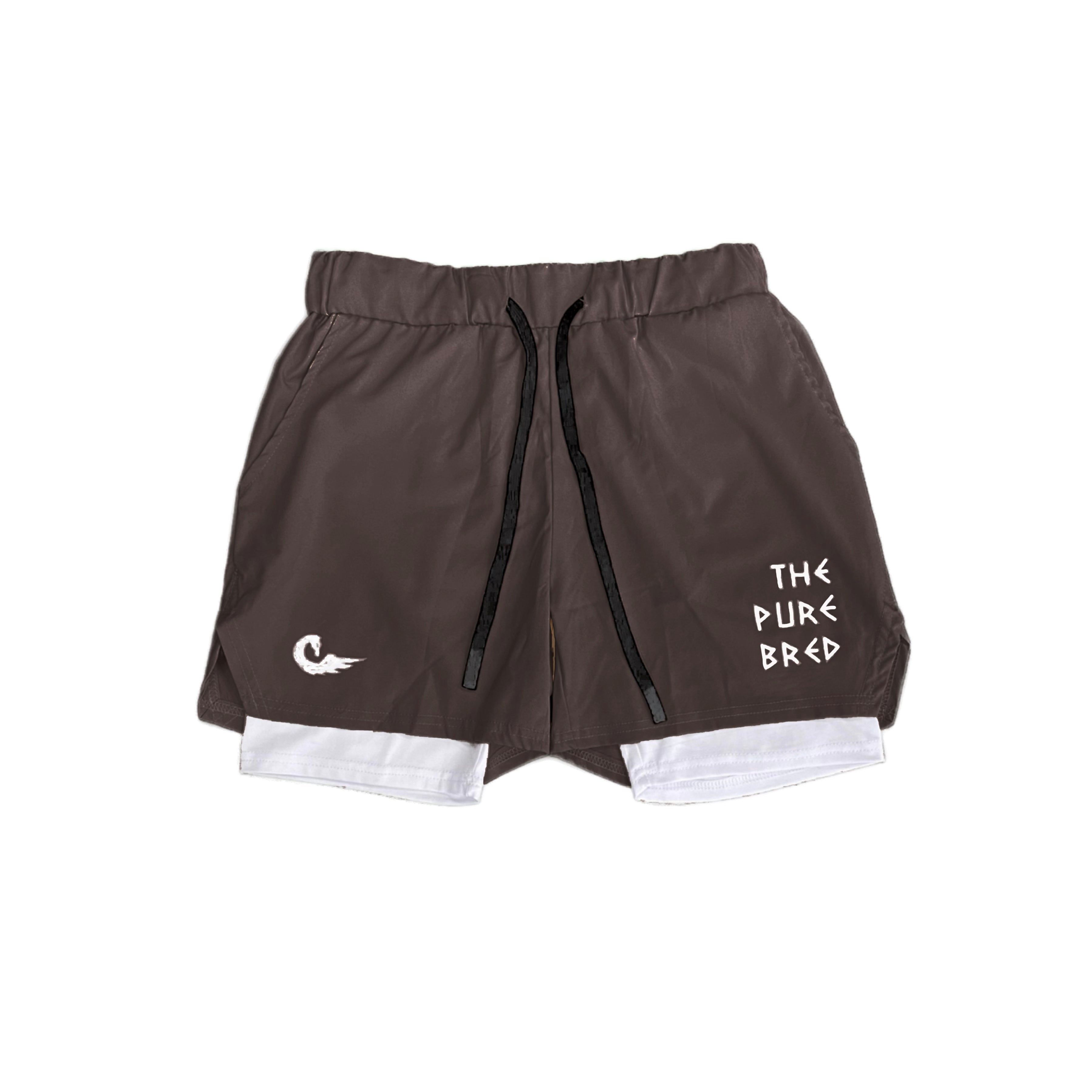 BROWN LINER SHORTS
