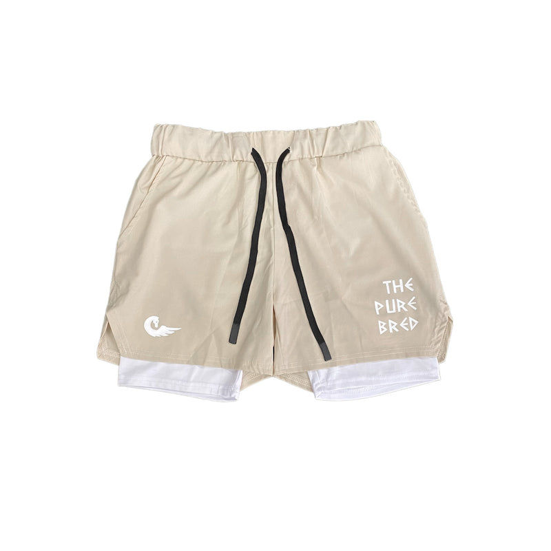 Lightweight Pro 5 Liner Shorts - Sandy Cream – The Pure Bred